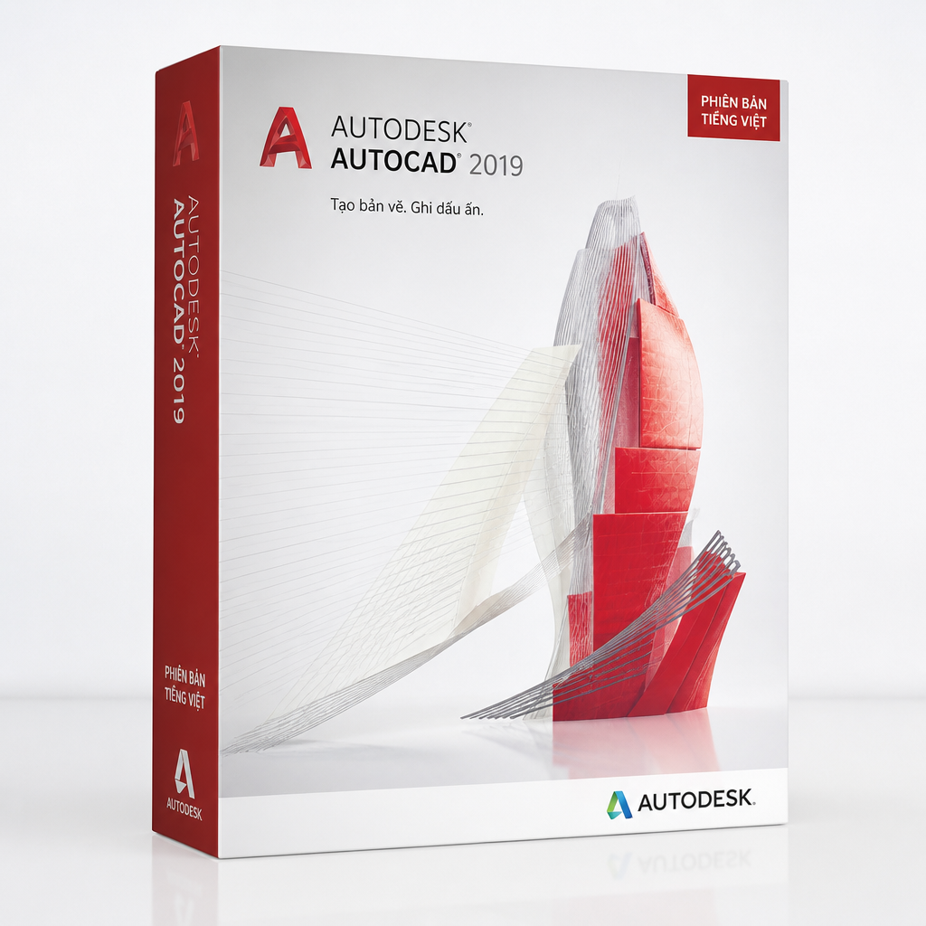 Giao diện làm việc của AutoCAD 2019 với các công cụ thiết kế