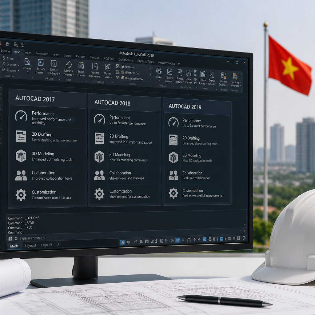 So sánh các tính năng mới trong AutoCAD 2019 với các phiên bản trước