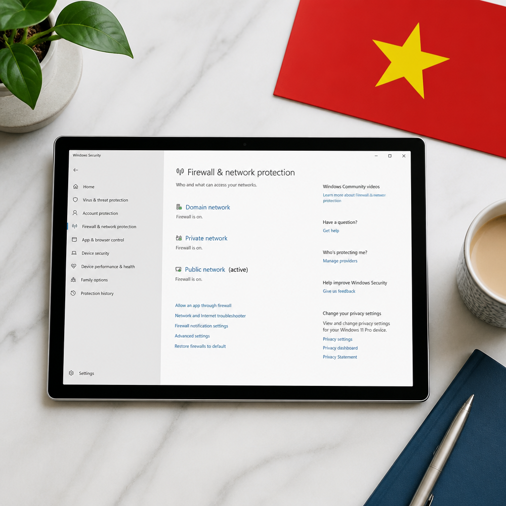 Giao diện cài đặt Windows Firewall để chặn ứng dụng