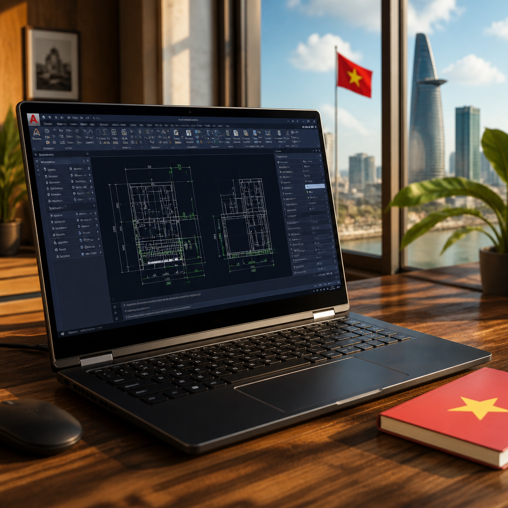 Người dùng đang xem hướng dẫn khắc phục lỗi AutoCAD 2013 trên laptop