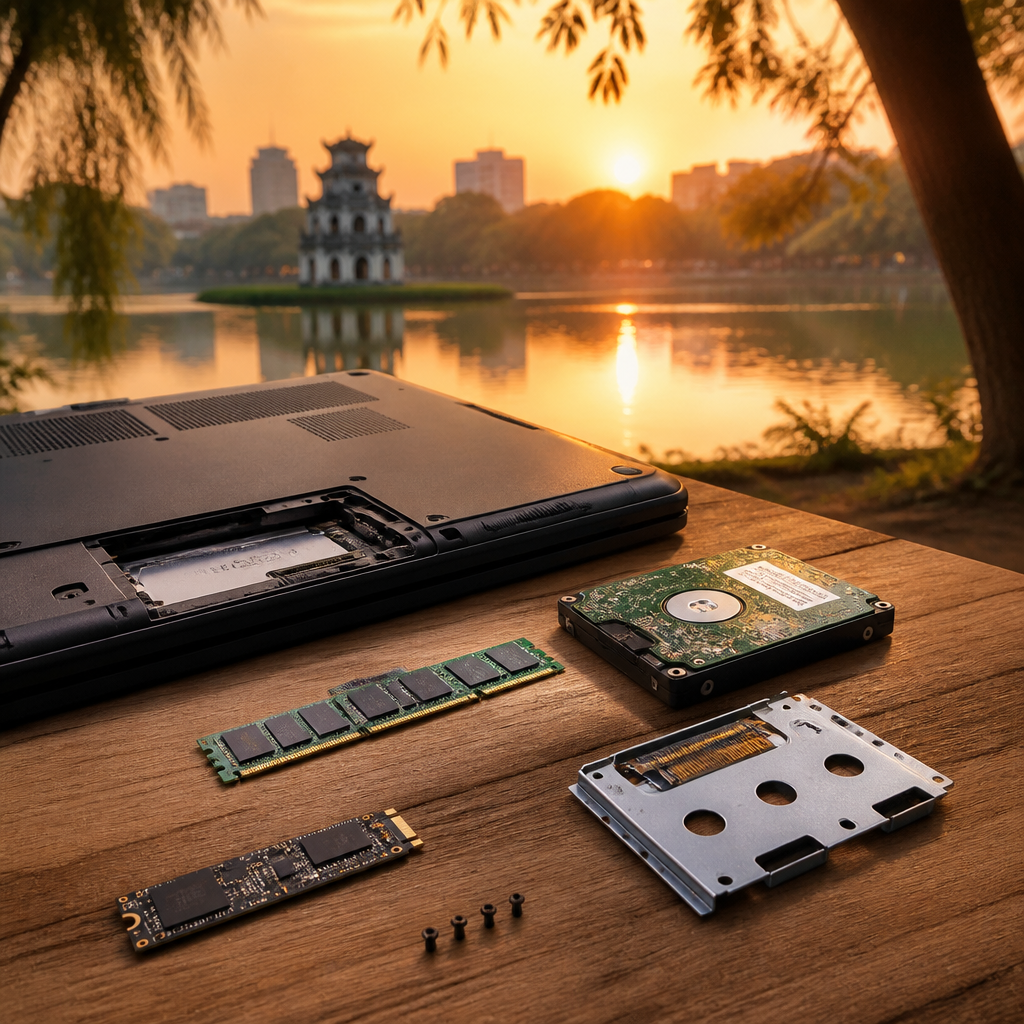 Các linh kiện laptop có thể nâng cấp như RAM và SSD