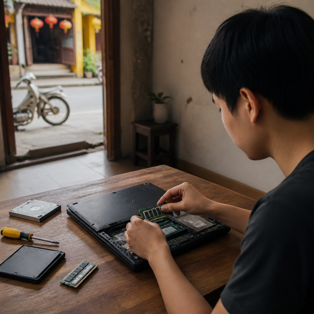 Người dùng hài lòng với laptop cũ được nâng cấp, tiết kiệm chi phí
