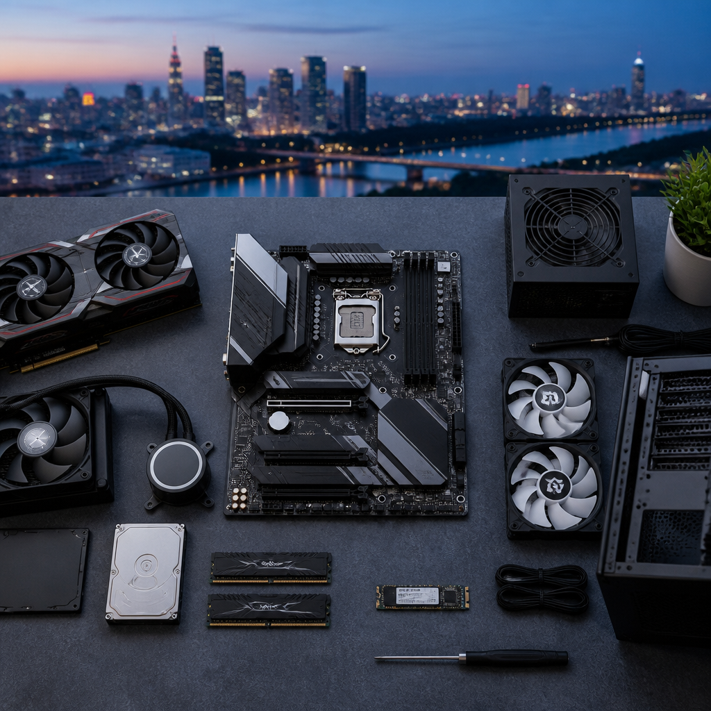 Các linh kiện máy tính hiện đại như CPU, RAM, GPU